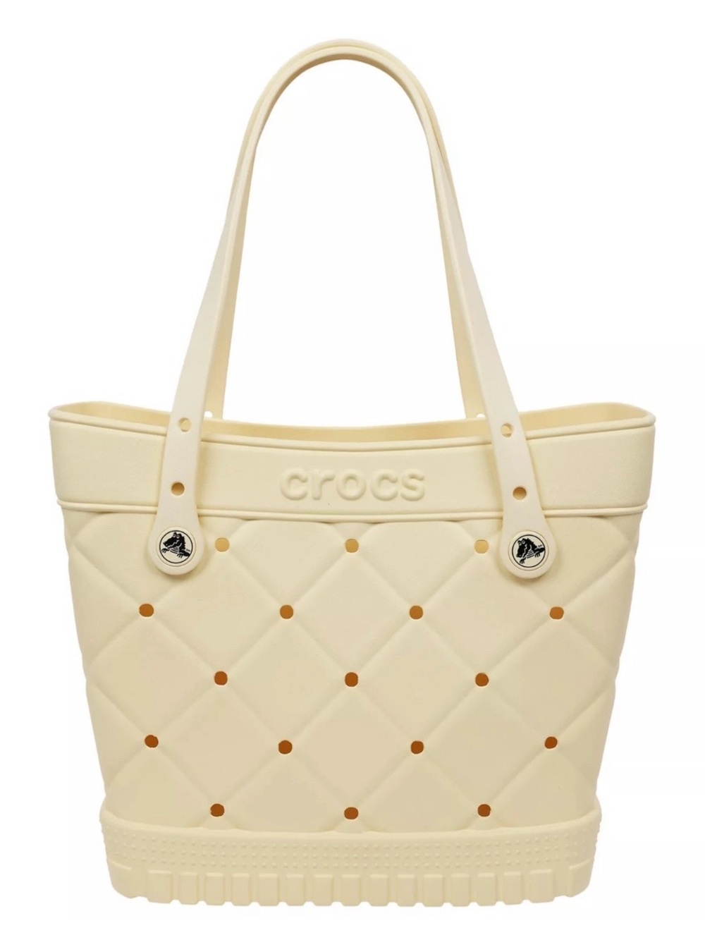 CROCS Quilted Cream Tote Bag
